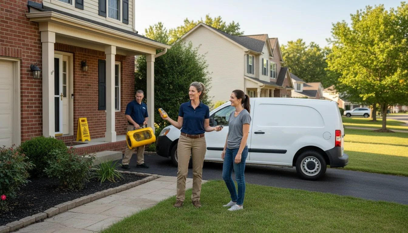 Residential water damage restoration in Troutdale, VA